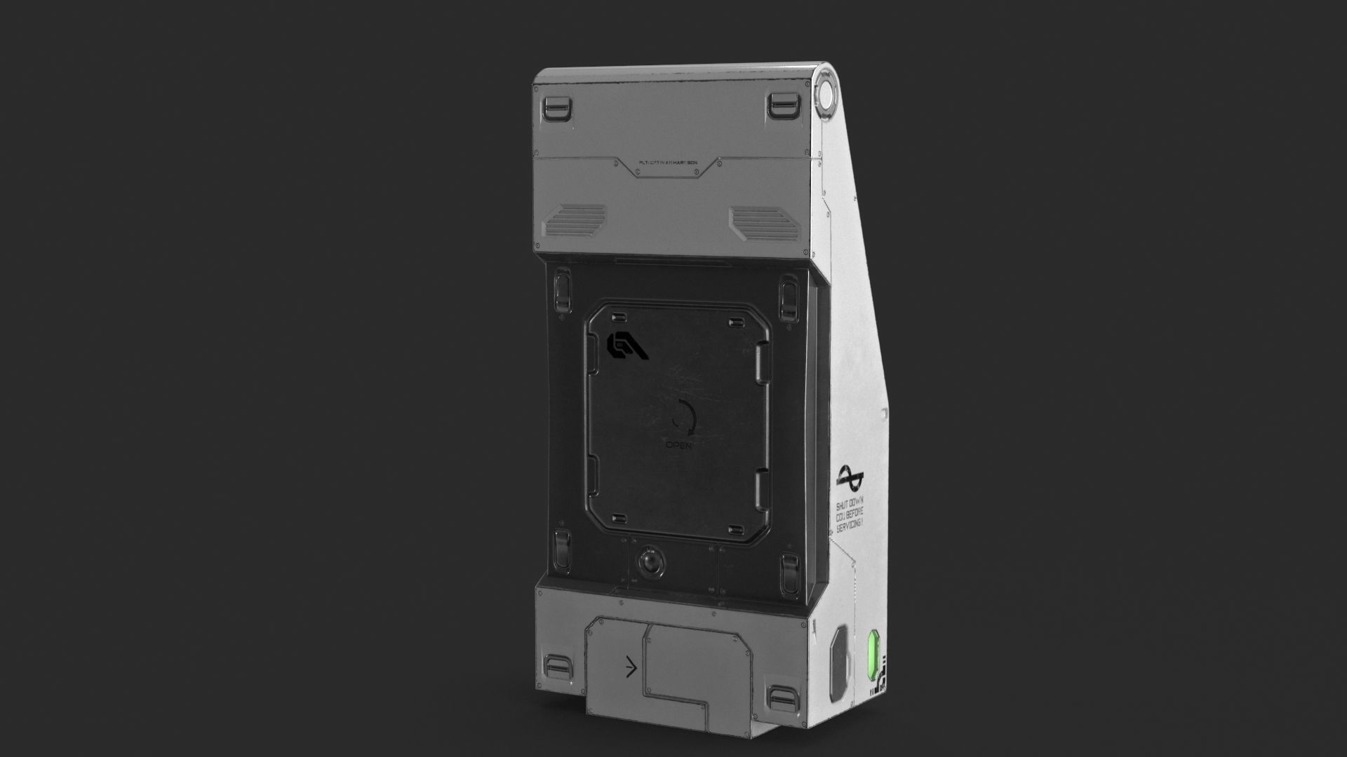 Sci Fi Scanner Display v2 Low-poly 3D model_9