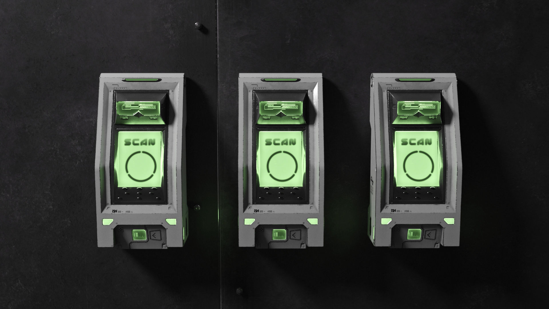 Sci Fi Scanner Display v2 Low-poly 3D model_4