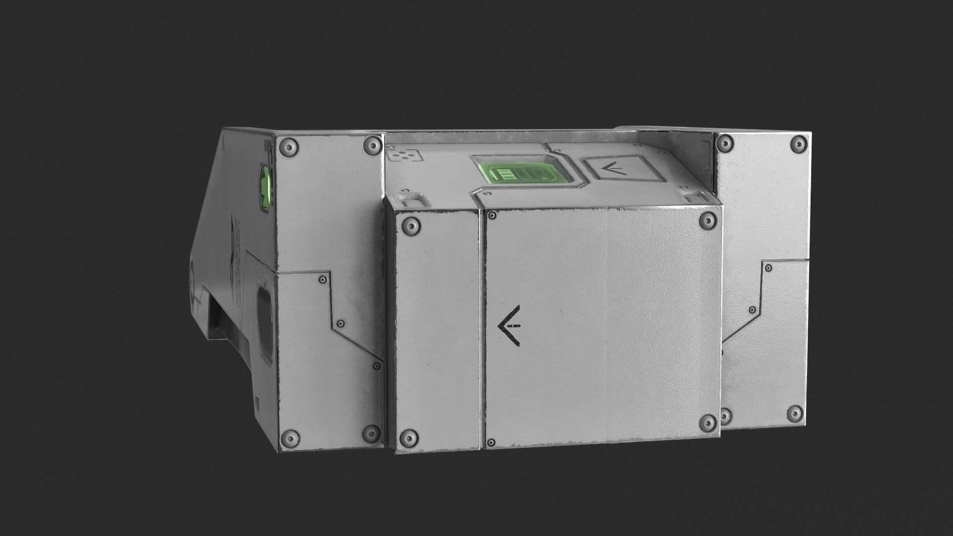 Sci Fi Scanner Display v2 Low-poly 3D model_16