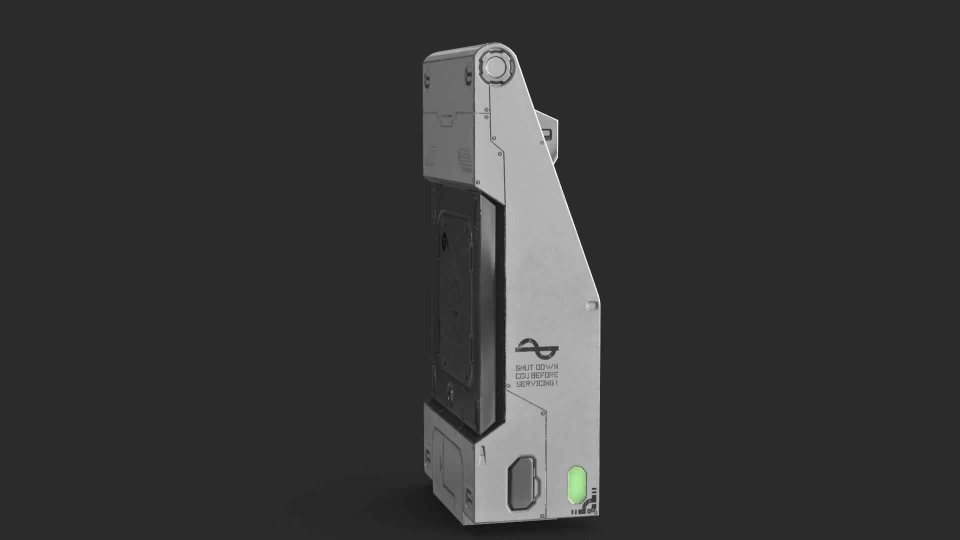 Sci Fi Scanner Display v2 Low-poly 3D model_8