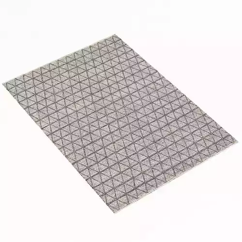 Restoration Hardware Triango Wool Rug - GreyCharcoal