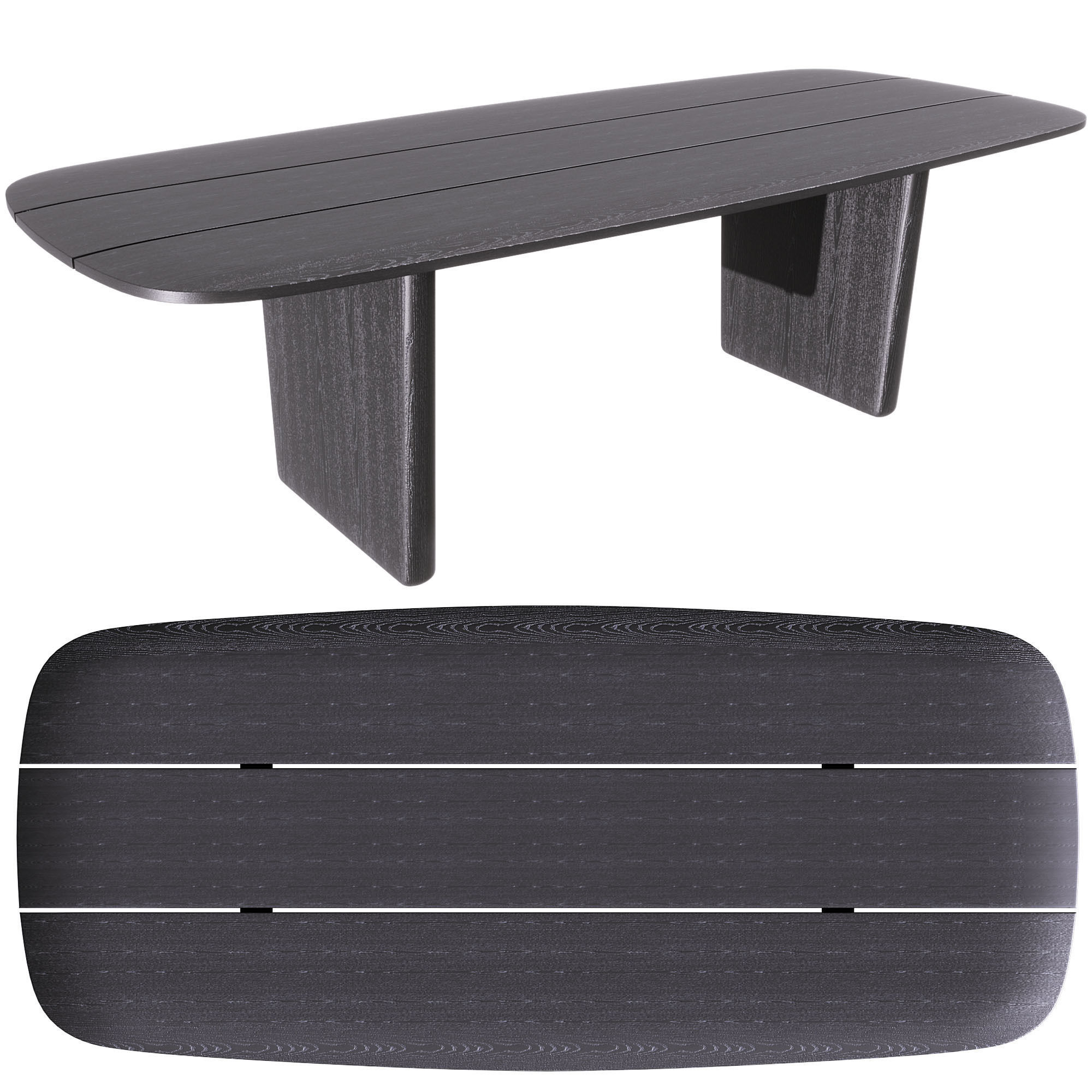 Dining and coffee tables 3D model_1