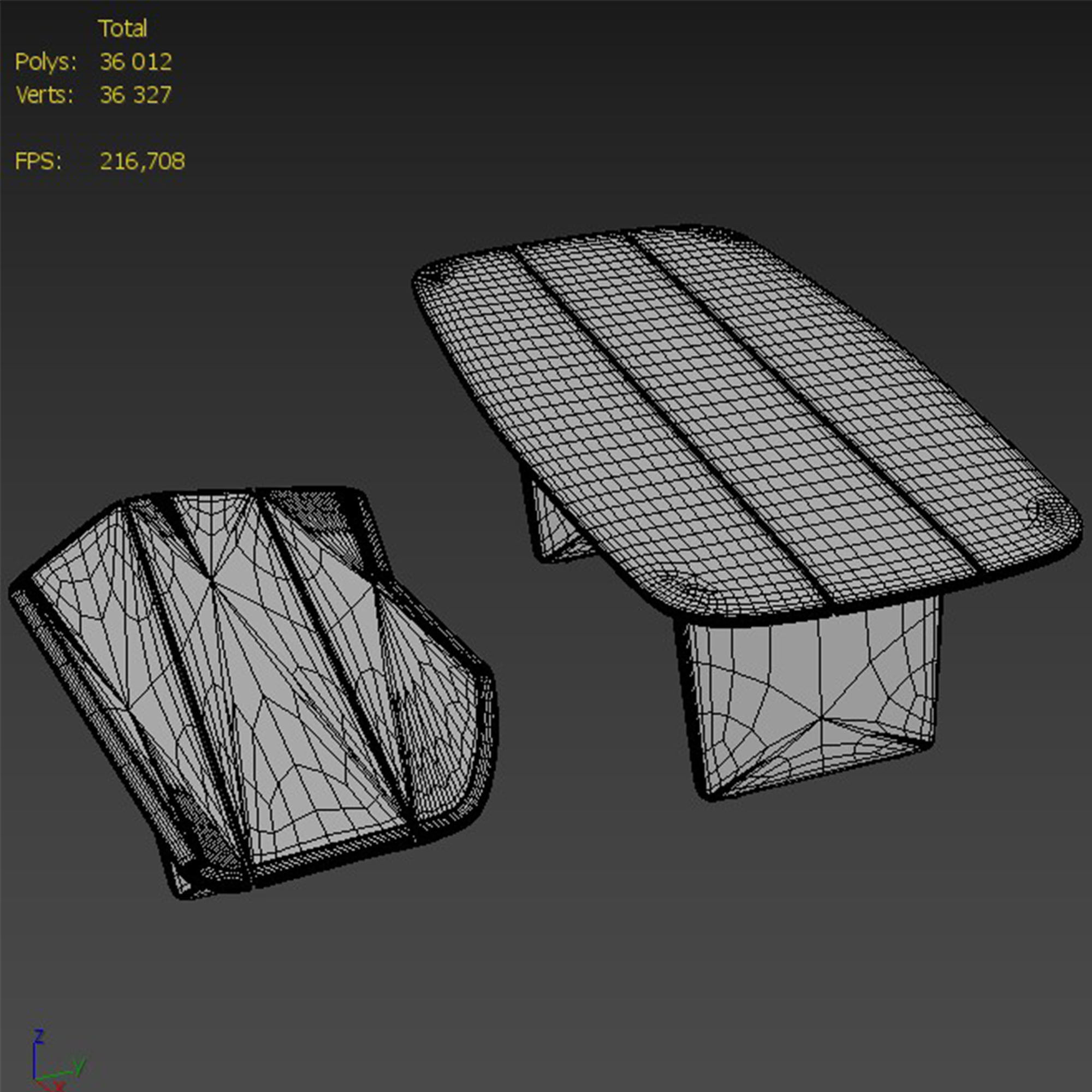 Dining and coffee tables 3D model_6
