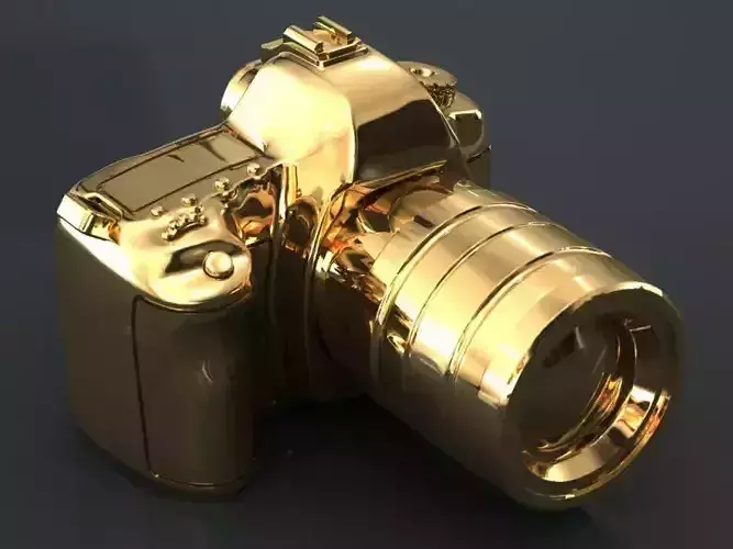 camera gold 3D print model
