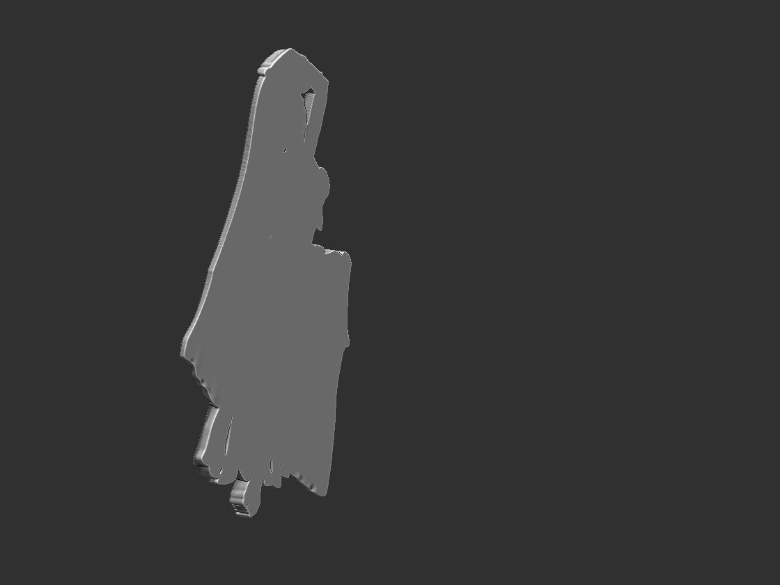 Belly Dancer Odalisque Relief 3D print model_5