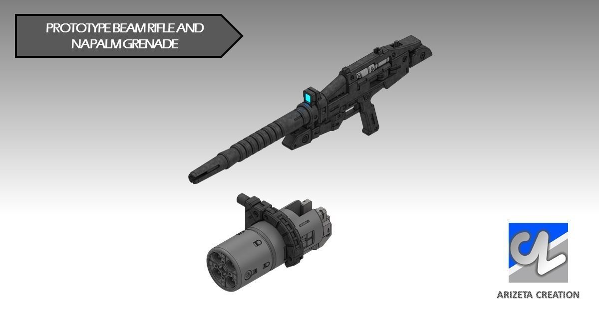 ARIZETA CREATION MOBILE SUITS RX-78-01 LEG SECTION 3D print model_6