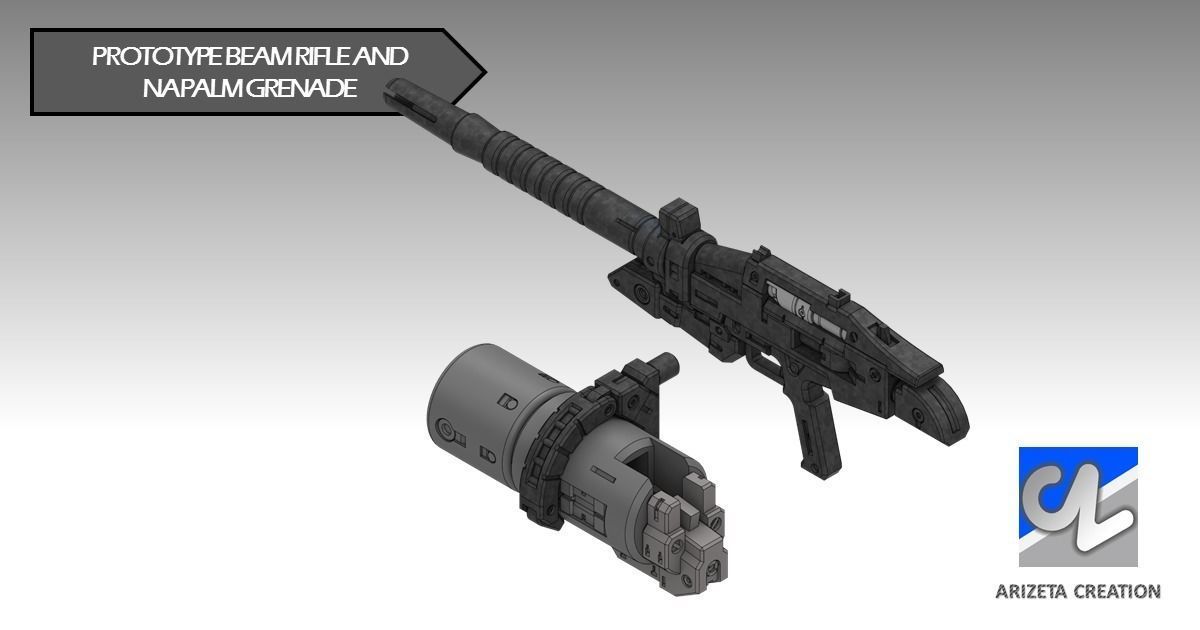 ARIZETA CREATION MOBILE SUITS RX-78-01 LEG SECTION 3D print model_7