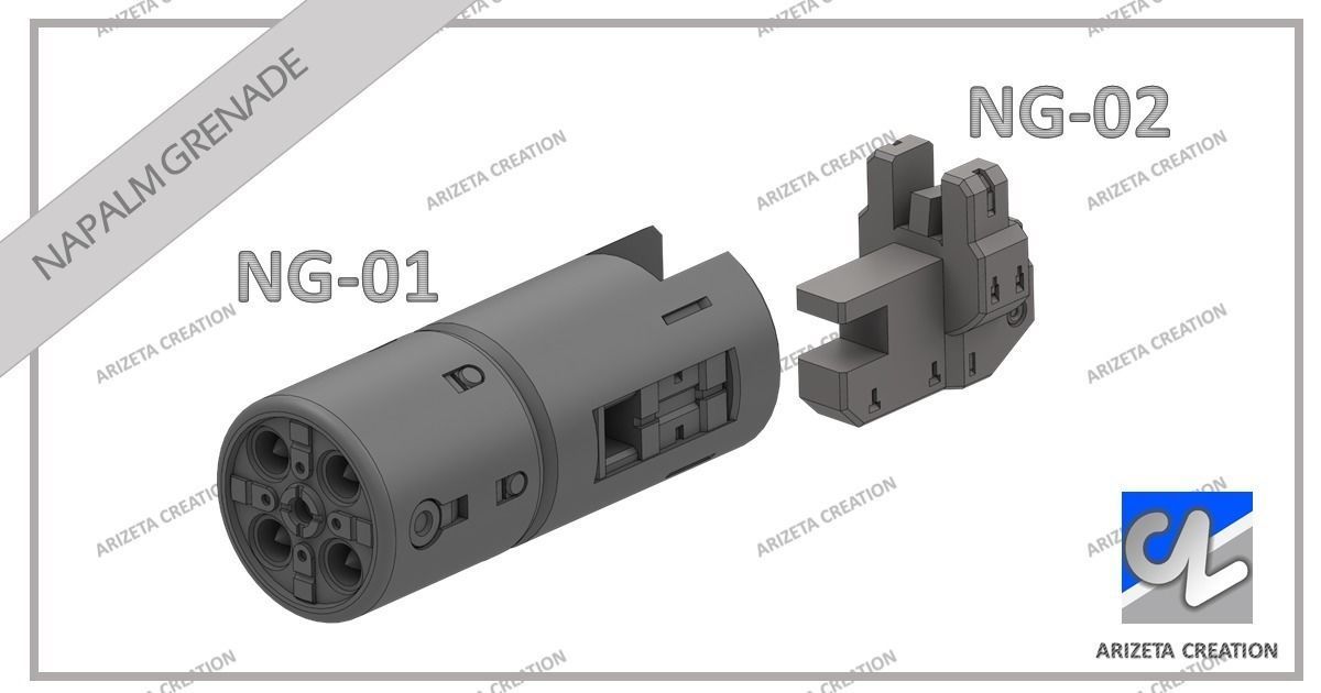 ARIZETA CREATION MOBILE SUITS RX-78-01 LEG SECTION 3D print model_38