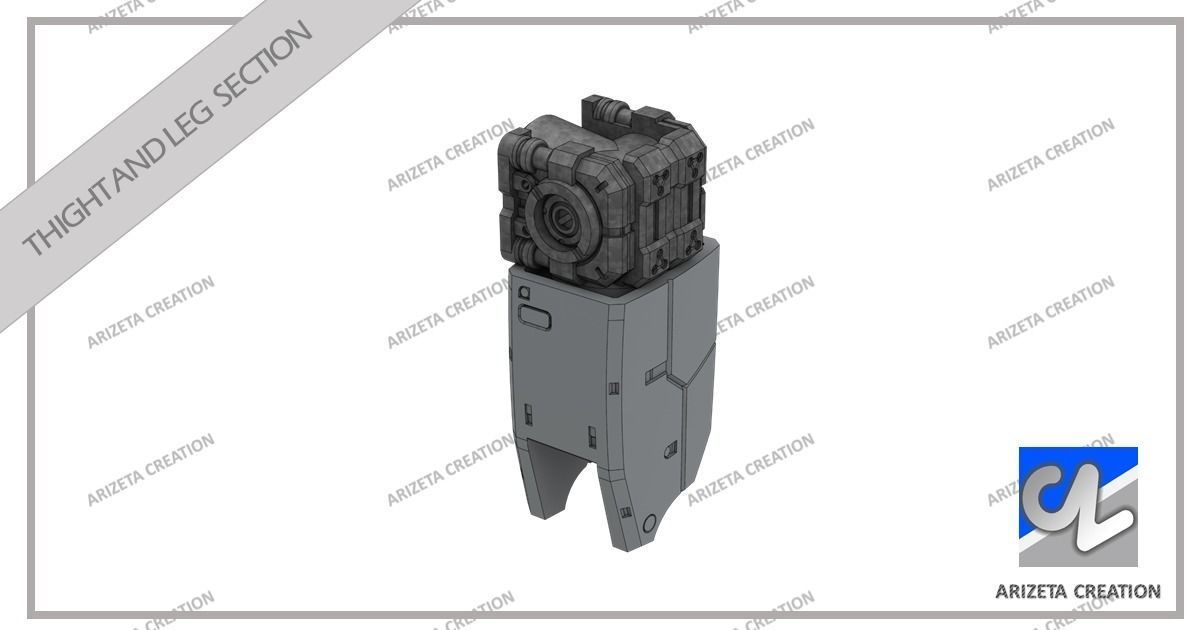 ARIZETA CREATION MOBILE SUITS RX-78-01 LEG SECTION 3D print model_22