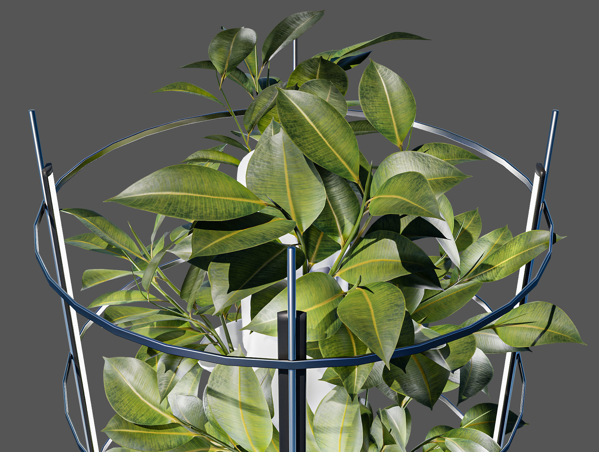 Aeroponics tower V01 Low-poly 3D model_1