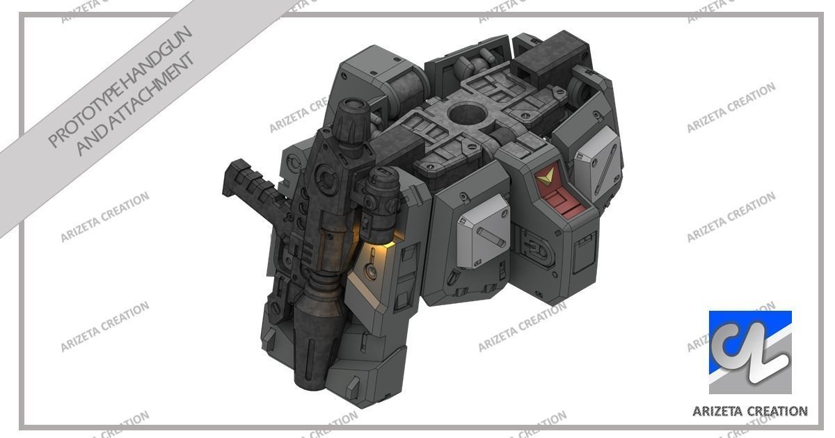 ARIZETA CREATION MOBILE SUITS RX-78-01 SKIRT SECTION 3D print model_23