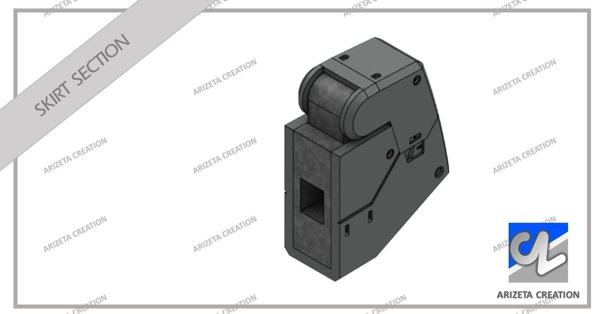ARIZETA CREATION MOBILE SUITS RX-78-01 SKIRT SECTION 3D print model_11