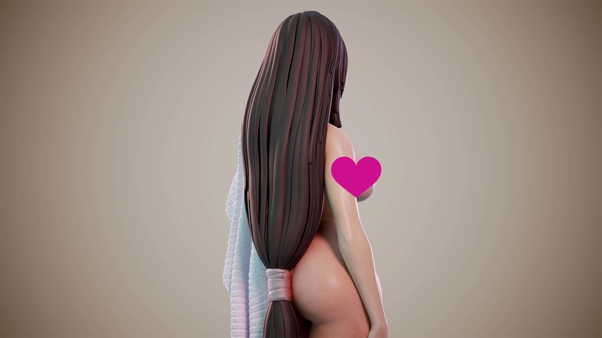 3D Print model - Girl on the beach - d 3D print model_5