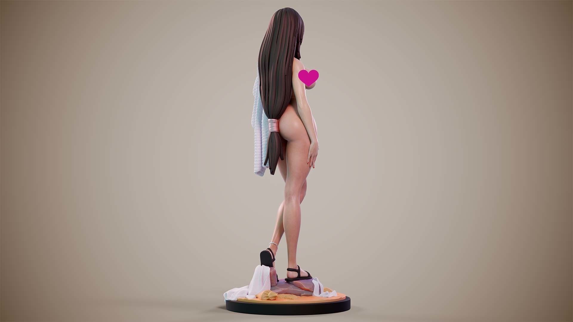 3D Print model - Girl on the beach - d 3D print model_11