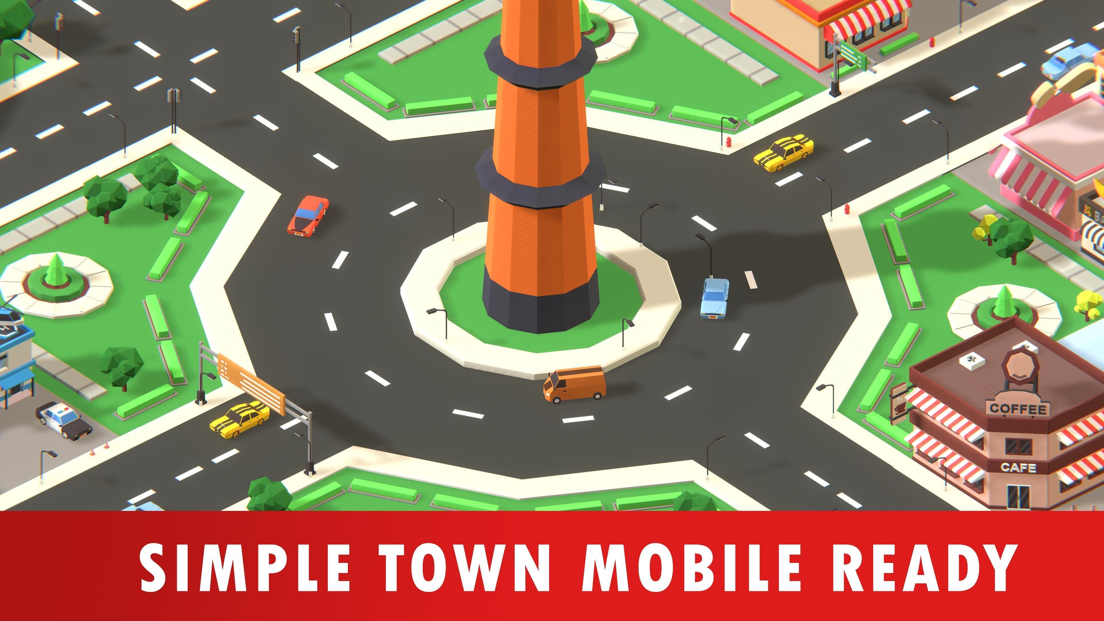 Simple Town - Low Poly Assets Low-poly 3D model_21