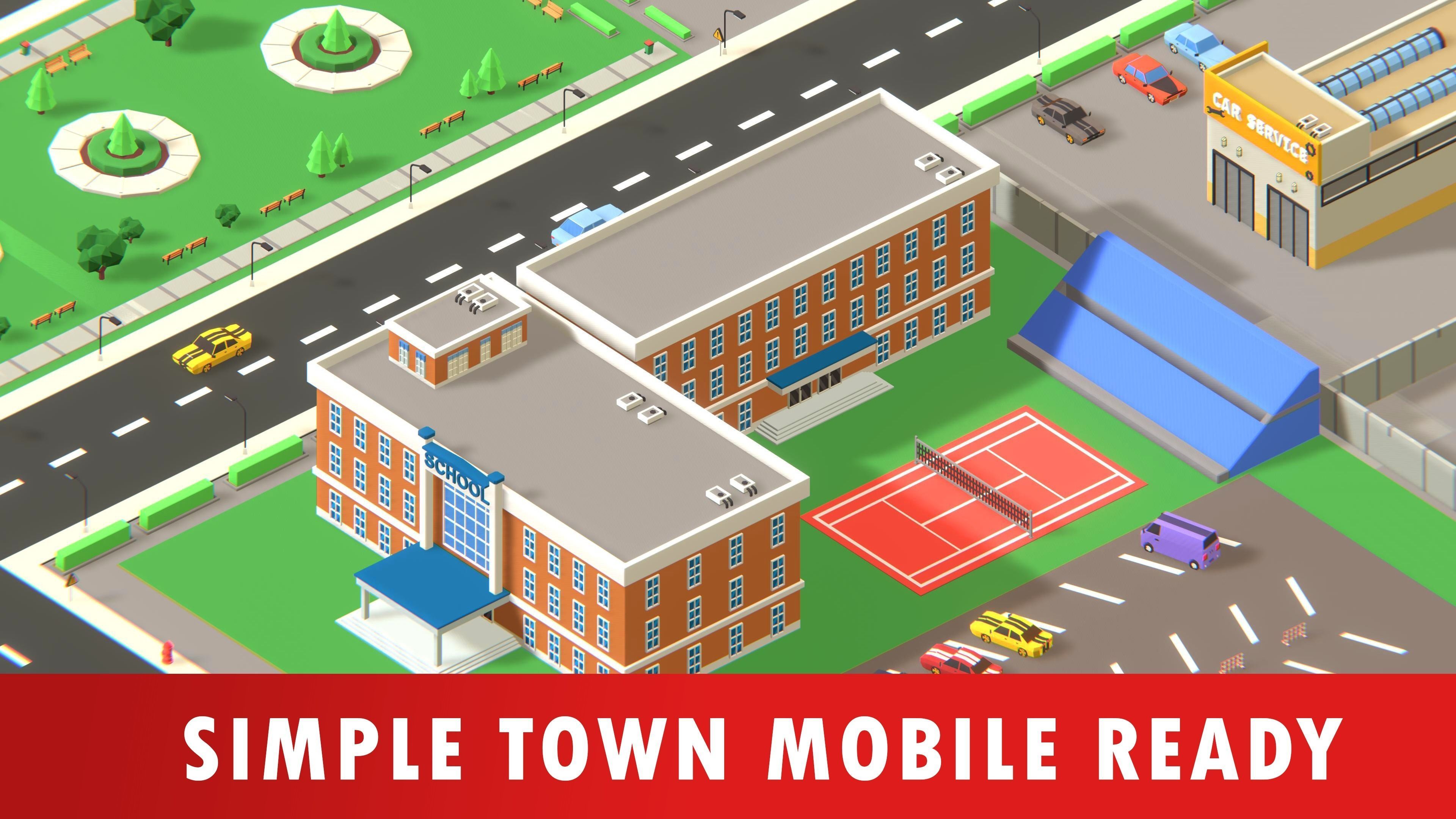 Simple Town - Low Poly Assets Low-poly 3D model_25