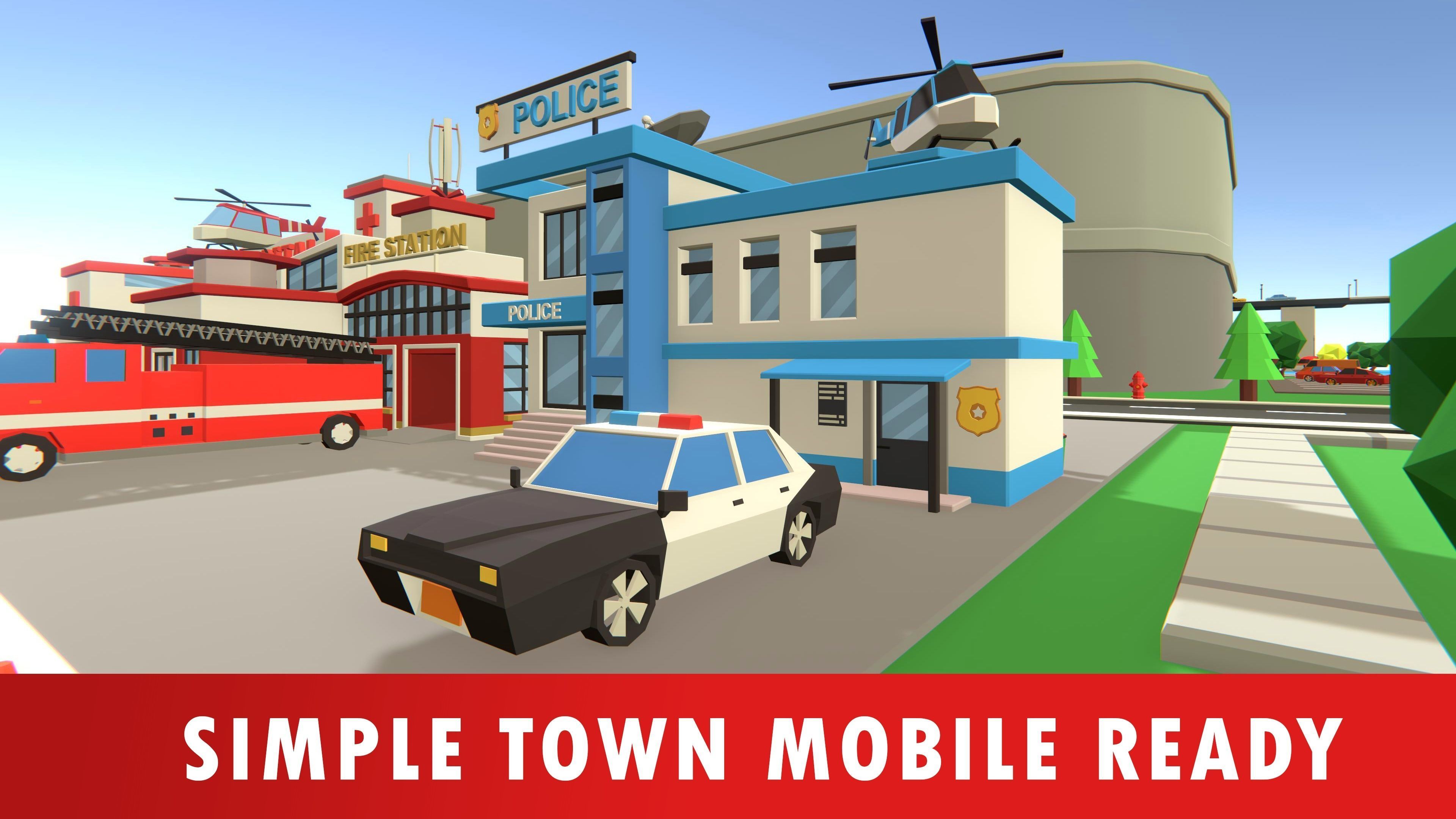 Simple Town - Low Poly Assets Low-poly 3D model_5