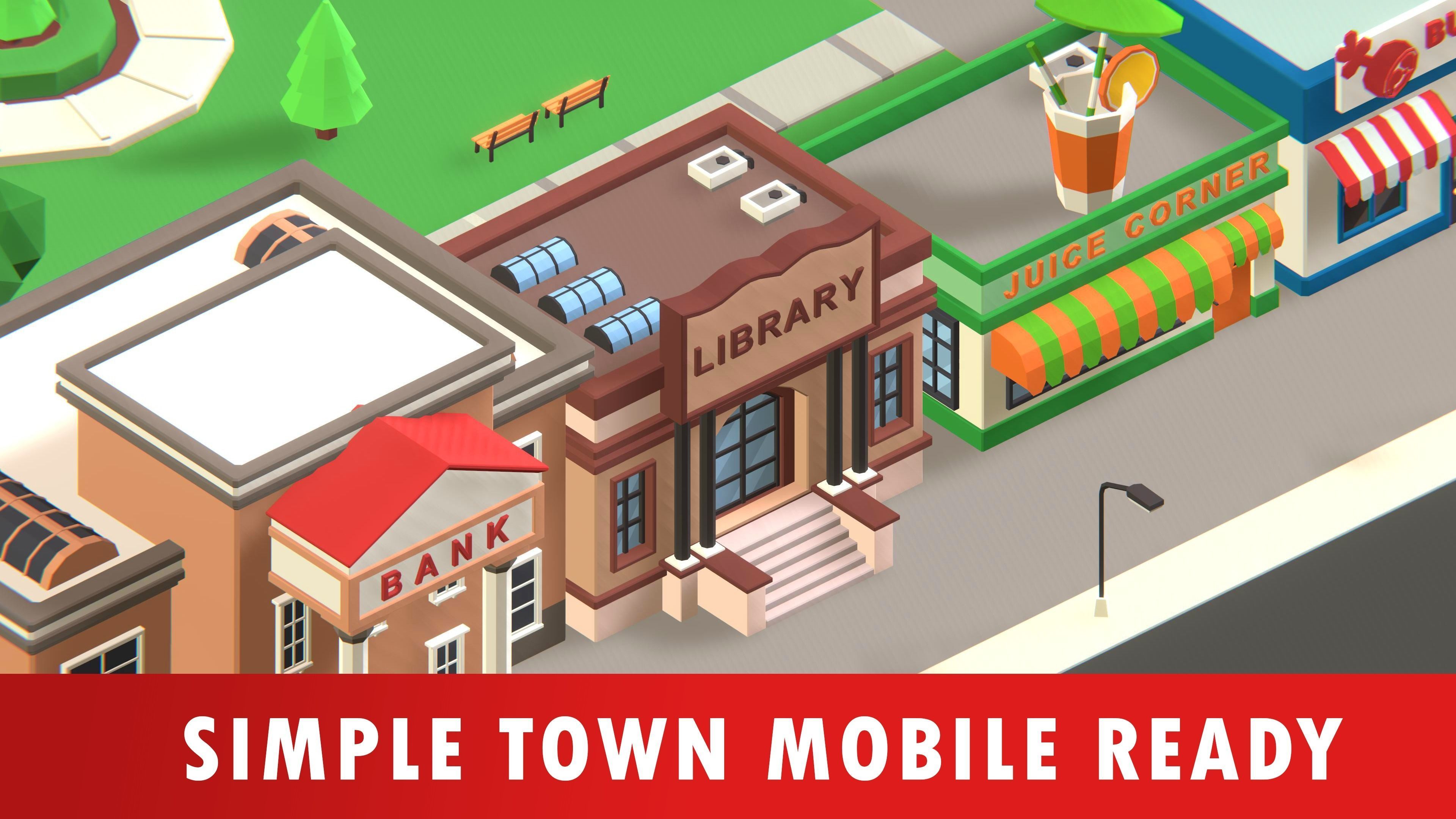 Simple Town - Low Poly Assets Low-poly 3D model_18
