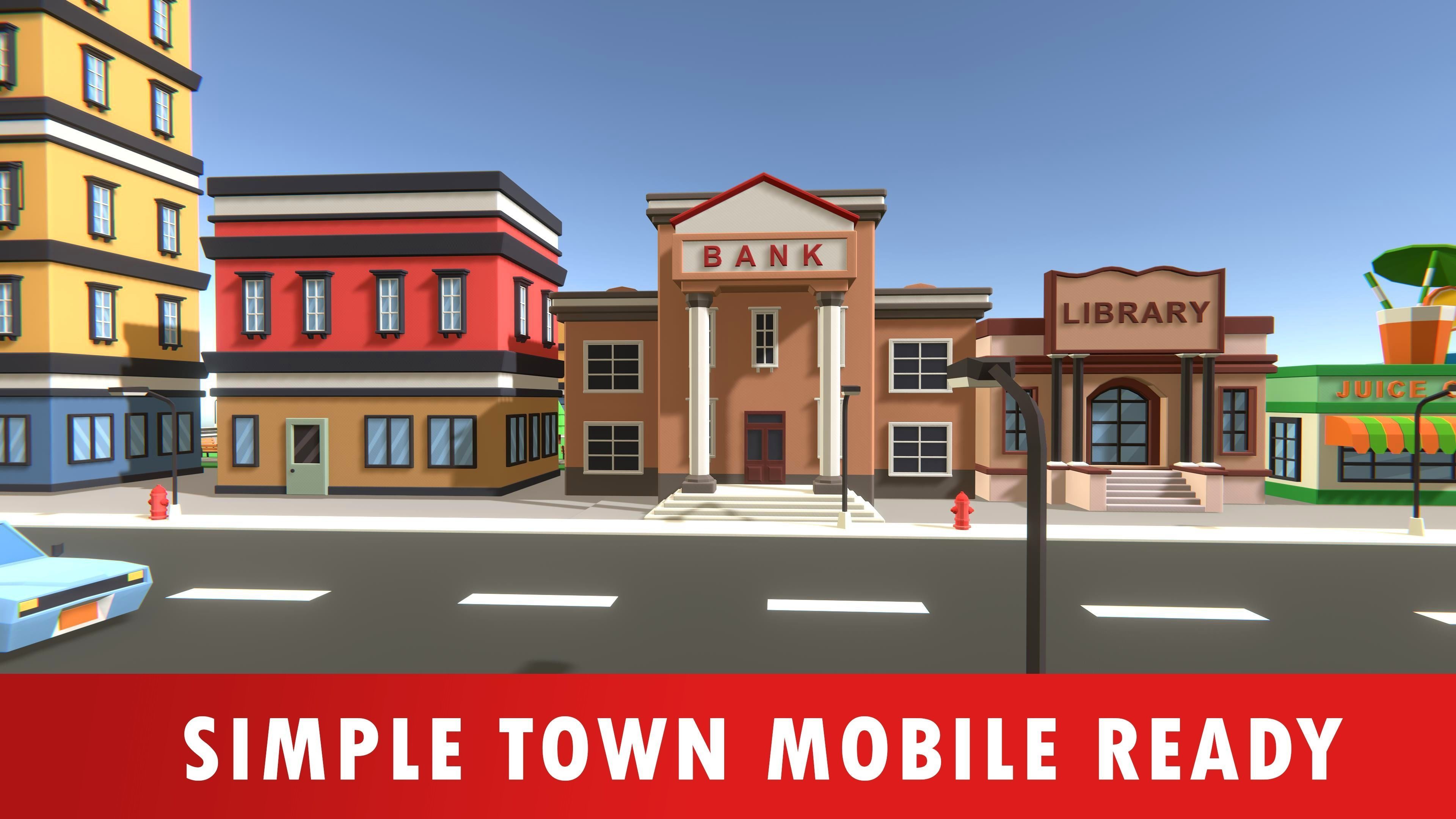Simple Town - Low Poly Assets Low-poly 3D model_8