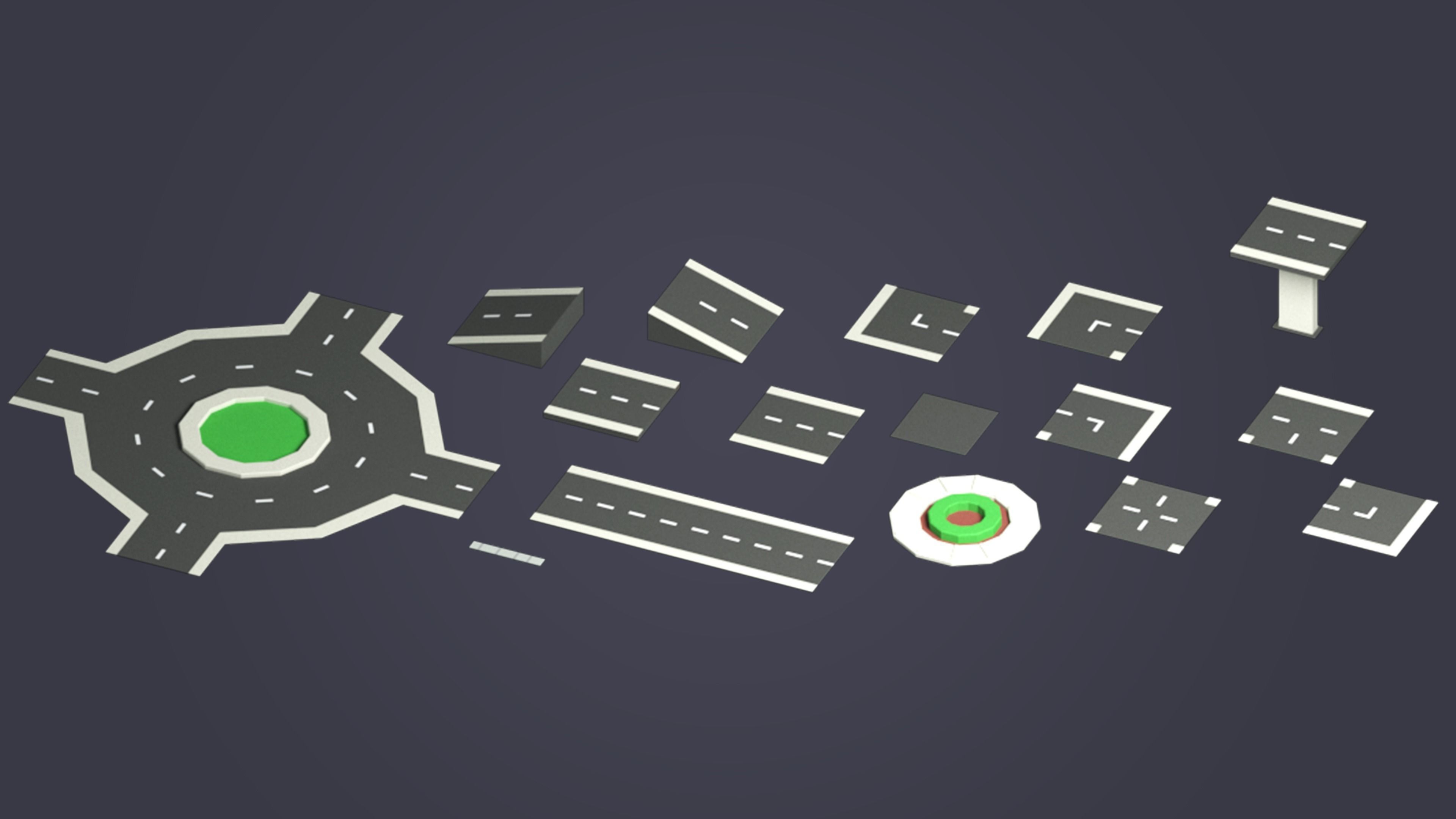 Simple Town - Low Poly Assets Low-poly 3D model_11