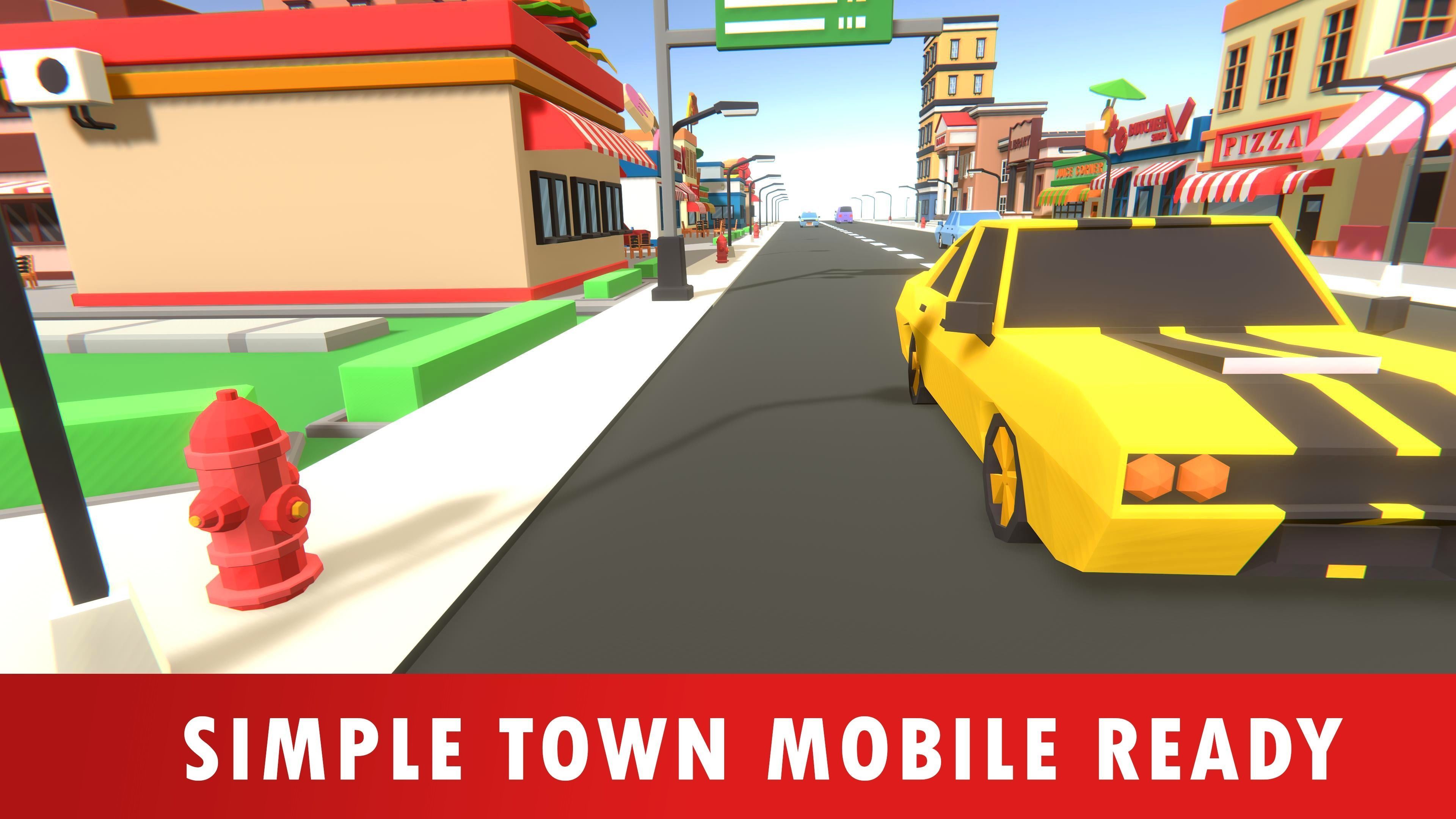 Simple Town - Low Poly Assets Low-poly 3D model_15