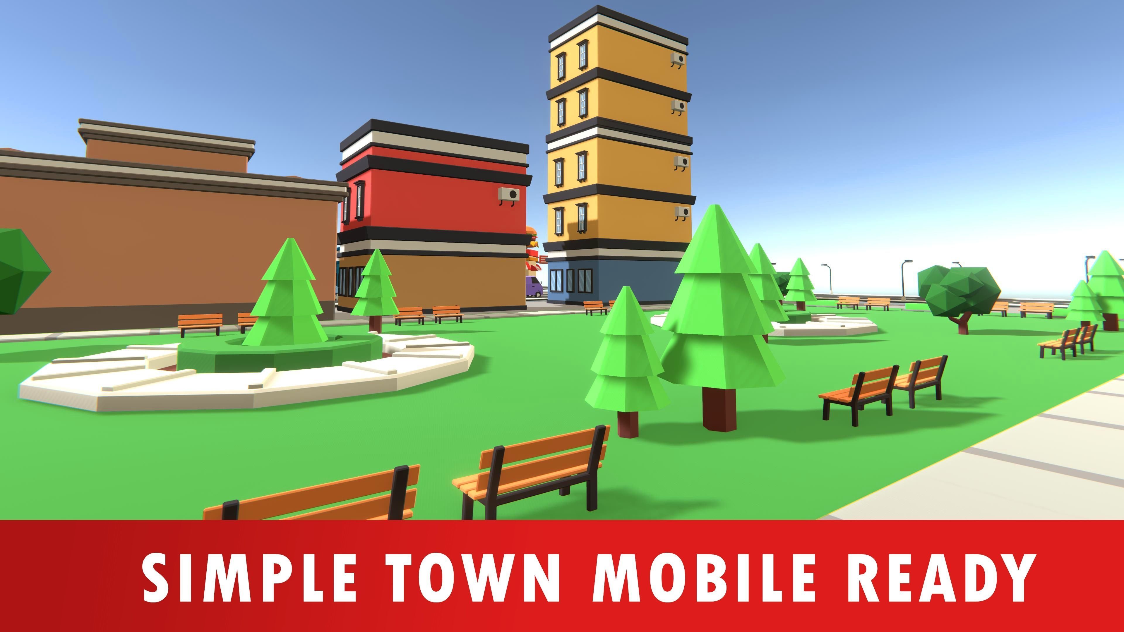 Simple Town - Low Poly Assets Low-poly 3D model_16