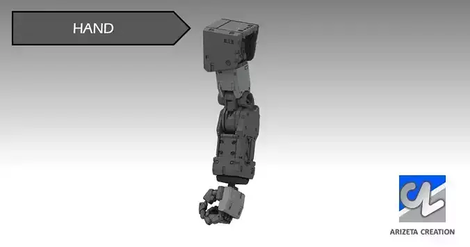 ARIZETA CREATION MOBILE SUITS RX-78-01 HAND SECTION 3D print model