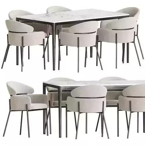 Dining Set 171 3D model
