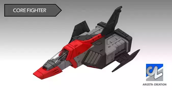 ARIZETA CREATION MOBILE SUITS RX-78-01 CORE FIGHTER 3D print model