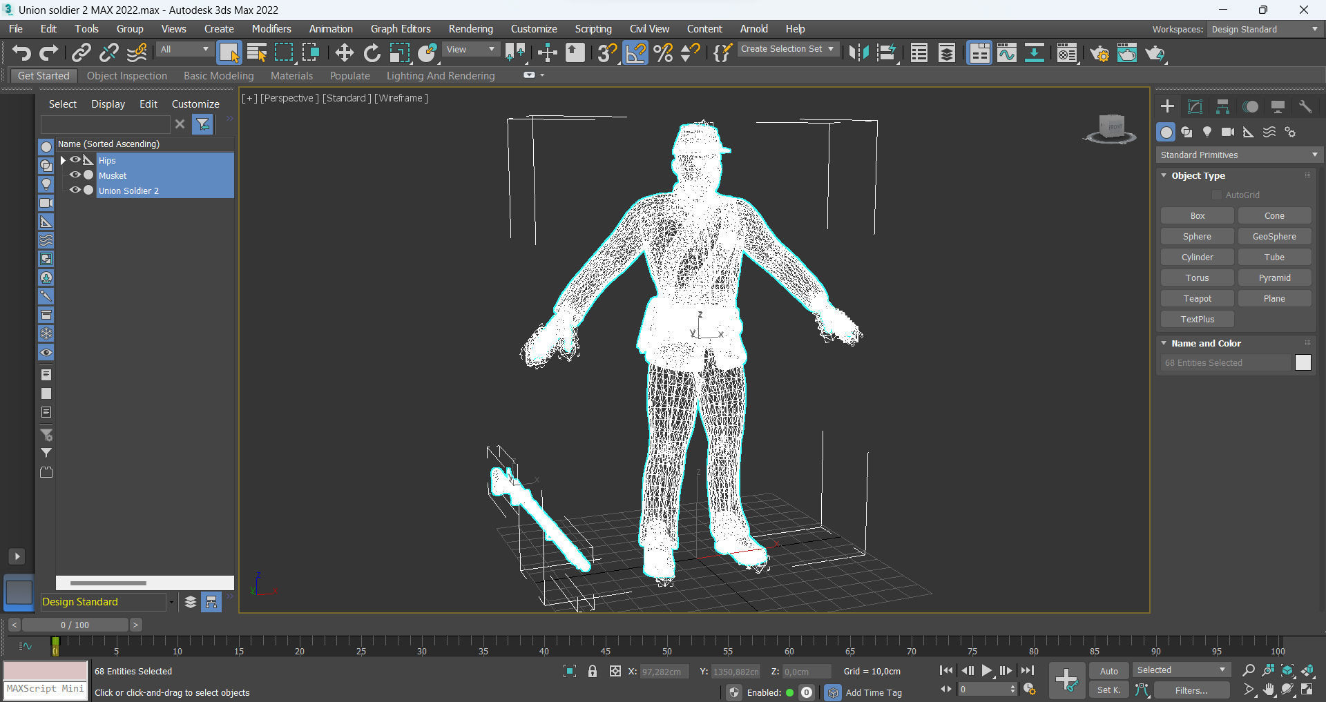 Union Soldier 2 Low-poly 3D model_16