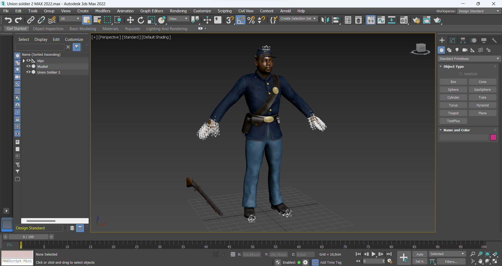Union Soldier 2 Low-poly 3D model_15