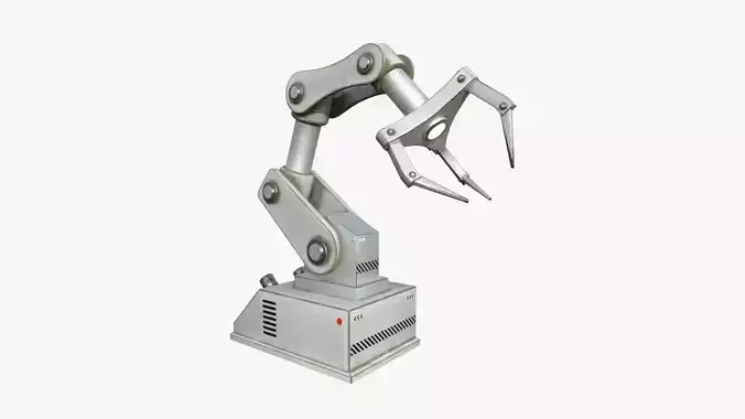 Robotic Hand A05 White - Machinery Industrial Design Low-poly 3D model Robotic Hand A05 White - Machinery Industrial Design Low-poly 3D model