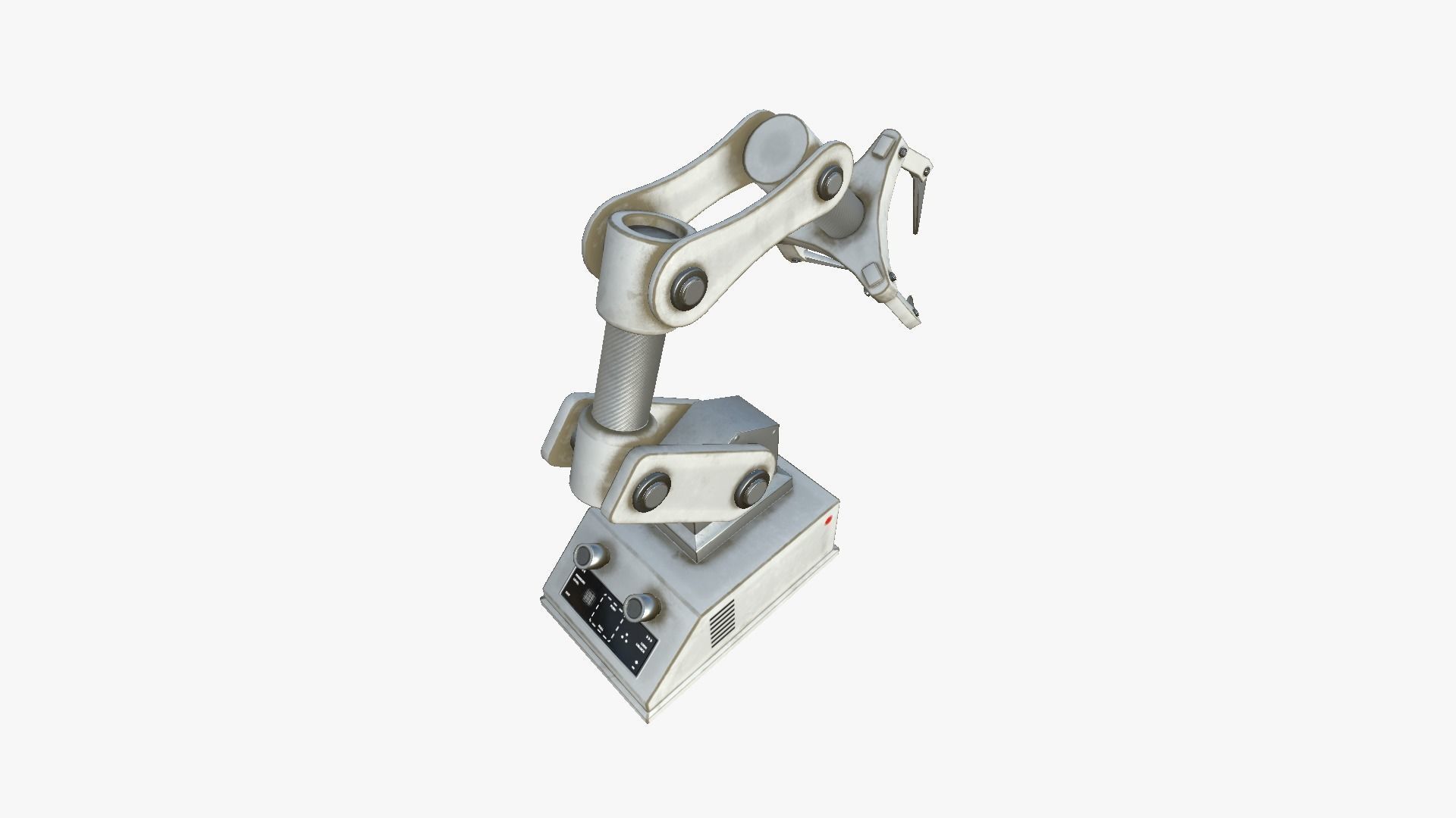 Robotic Hand A05 White - Machinery Industrial Design Low-poly 3D model_3