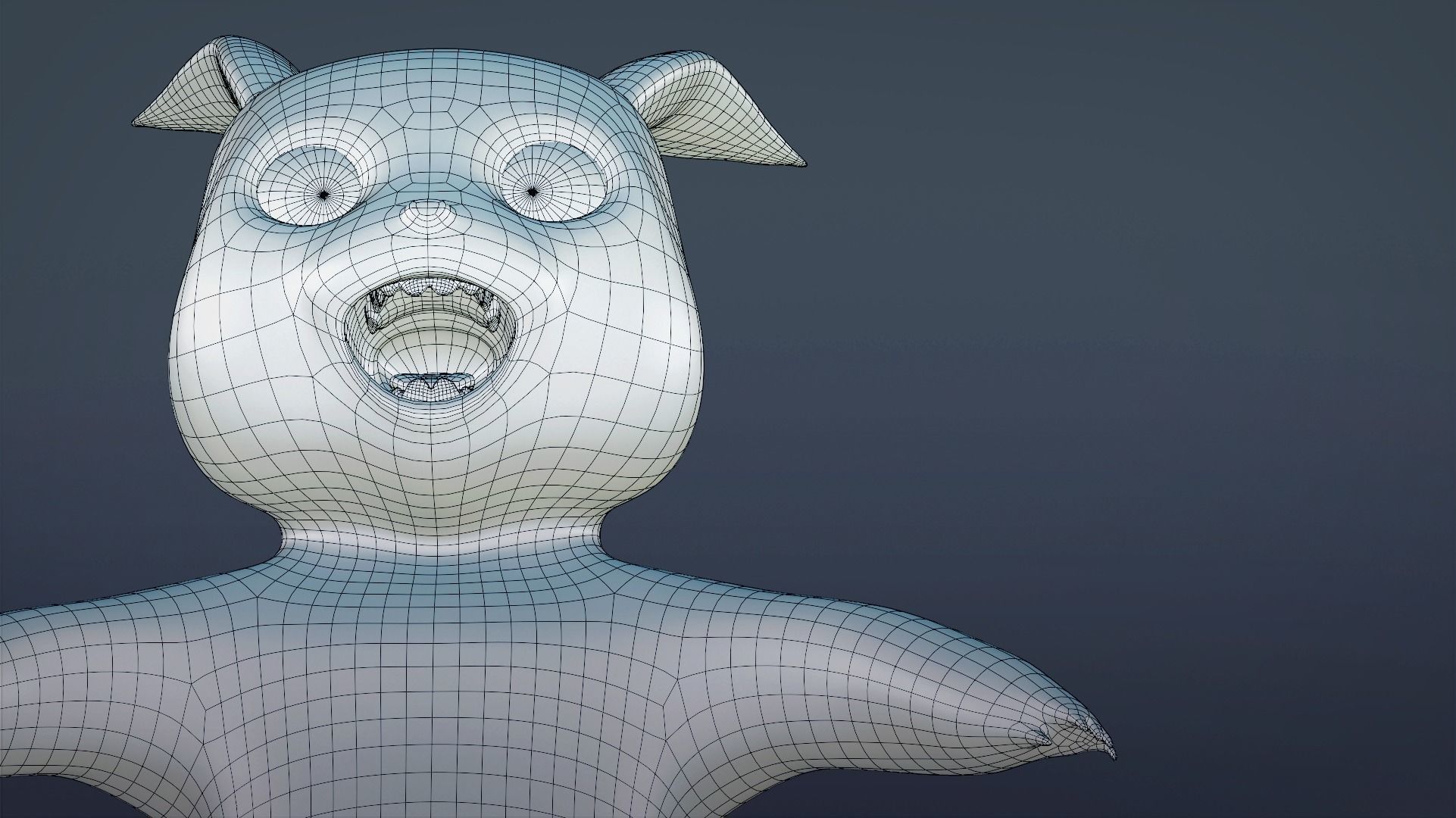 Electric Mouse - Rigged Cartoon Character for Blender Low-poly 3D model_16