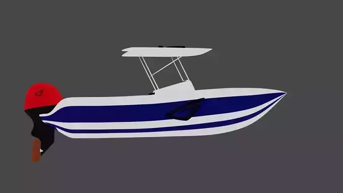 BOAT- ship Low-poly 3D model