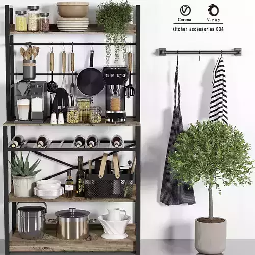 kitchen accessories 034 3D model