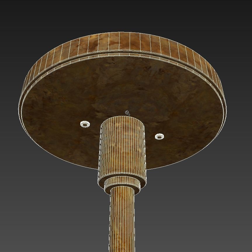 Roman and Williams Guild Oscar ceiling  pendant light 3D model_6