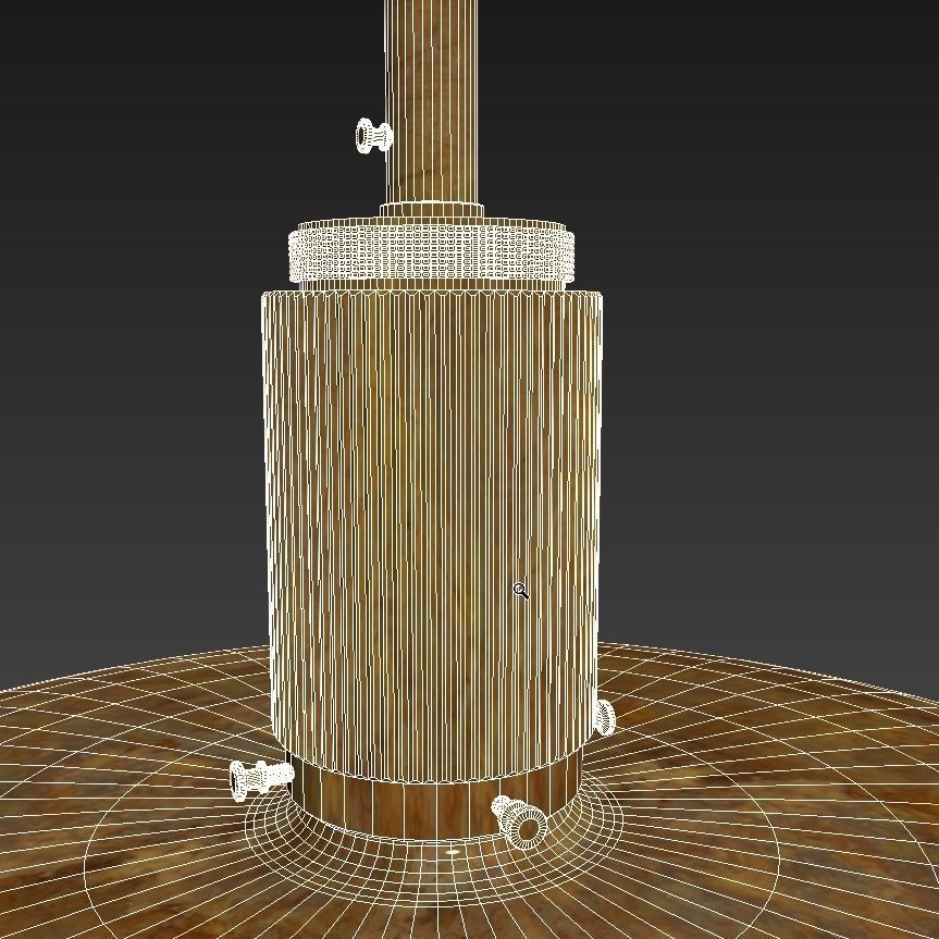 Roman and Williams Guild Oscar ceiling  pendant light 3D model_8