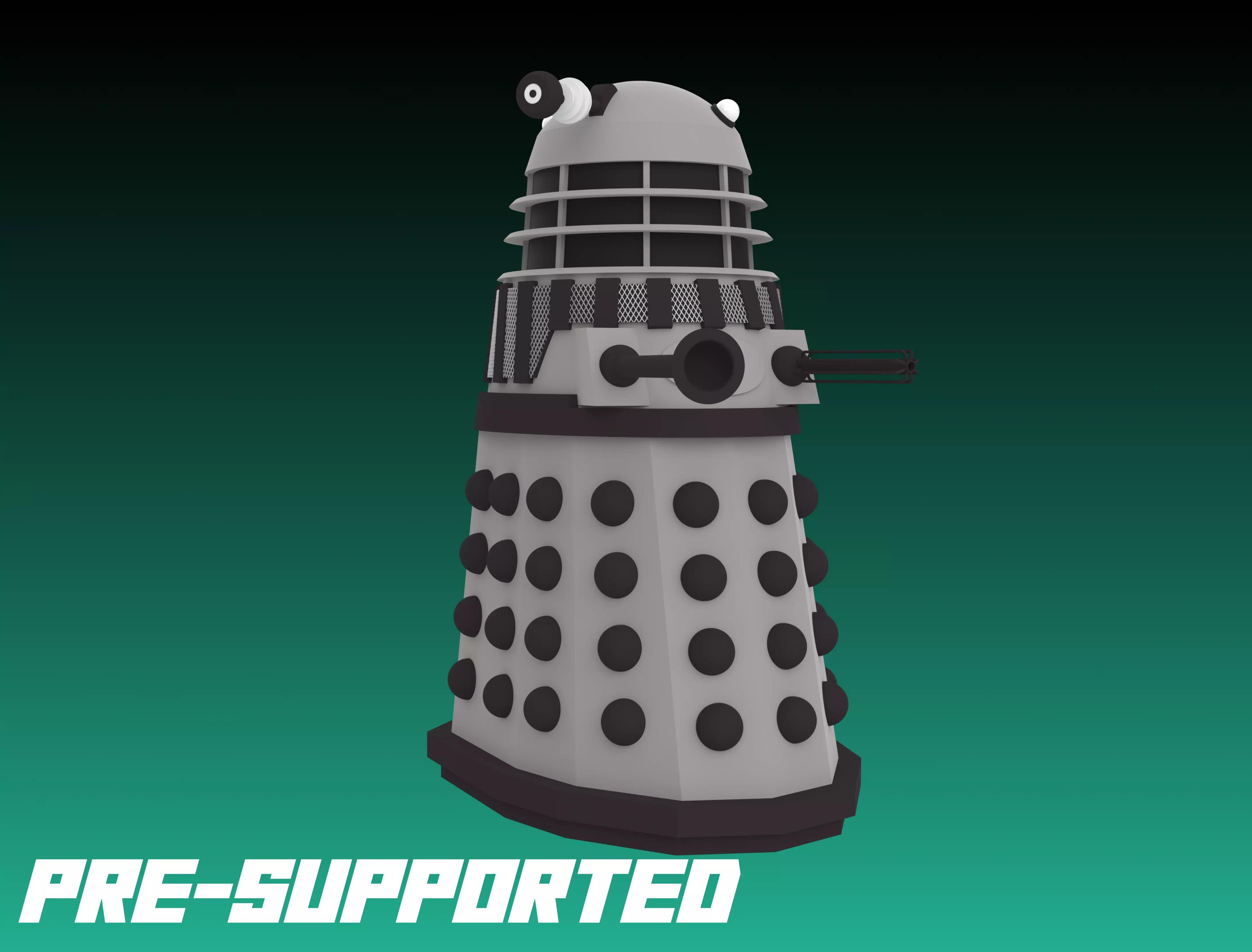 Renegade Dalek - 32mm Miniature 3D print model_0