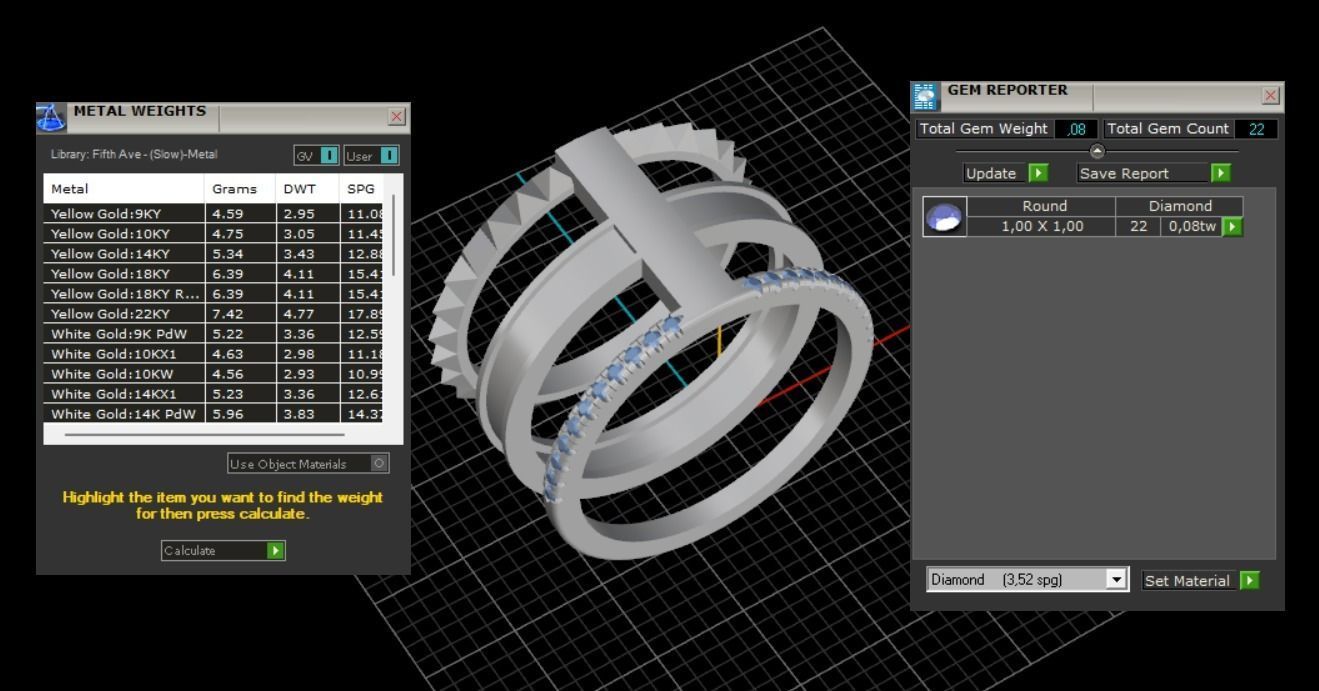 Rings with Enamel two version N142 3D print model_12