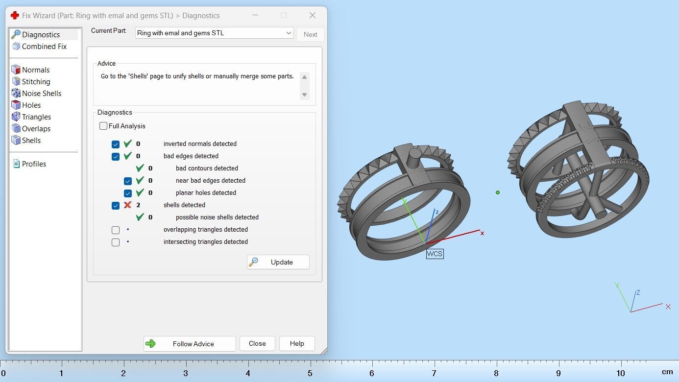 Rings with Enamel two version N142 3D print model_19
