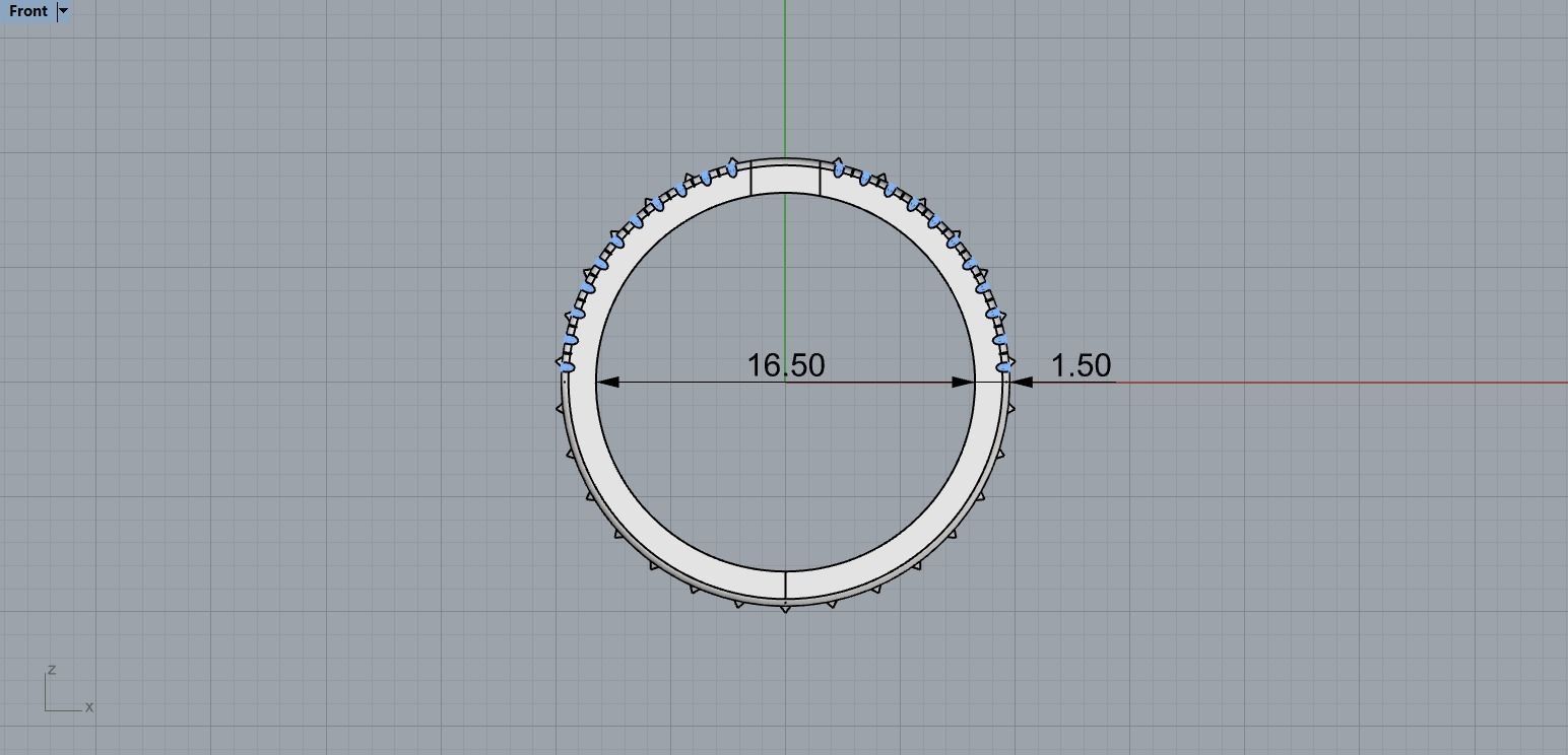 Rings with Enamel two version N142 3D print model_11