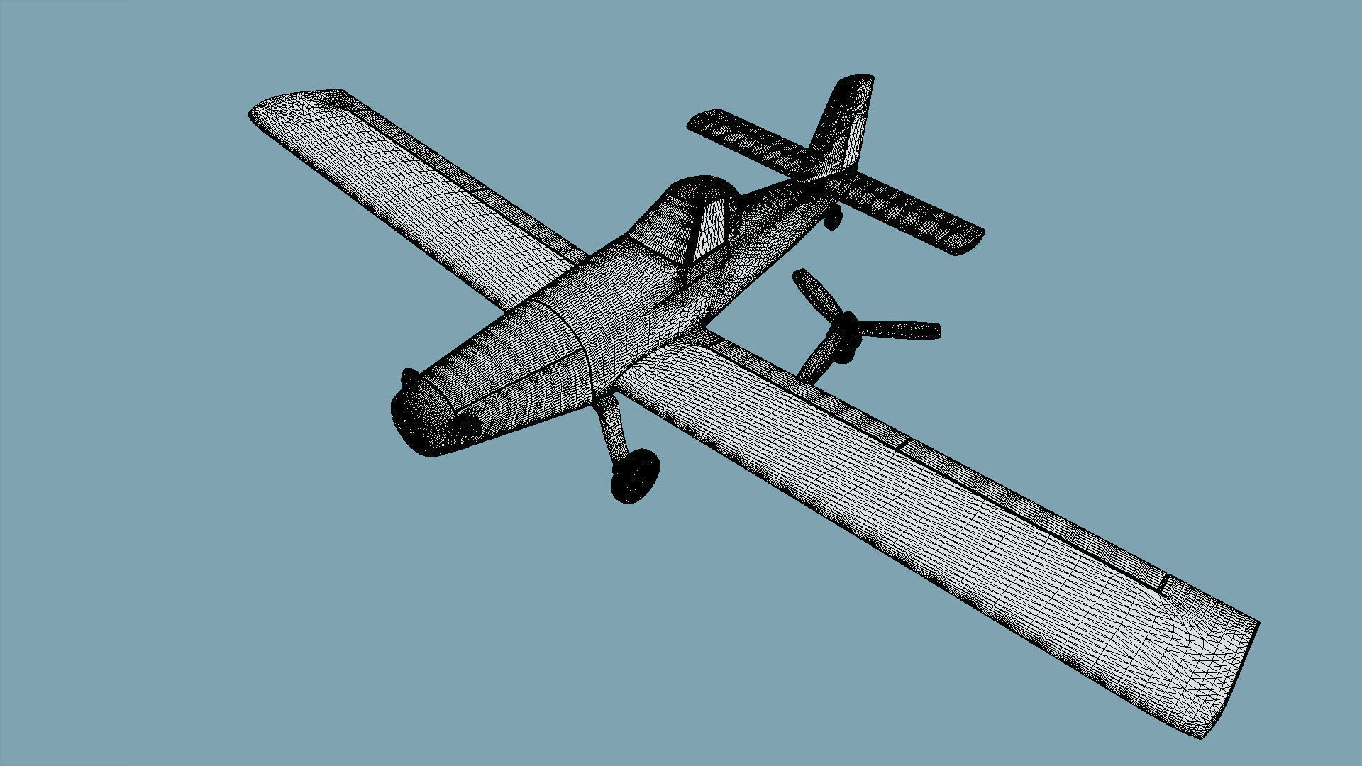 Air Tractor AT-402B - 3D Printable Model 3D print model_6