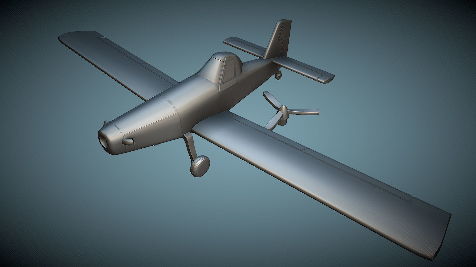 Air Tractor AT-402B - 3D Printable Model 3D print model_1