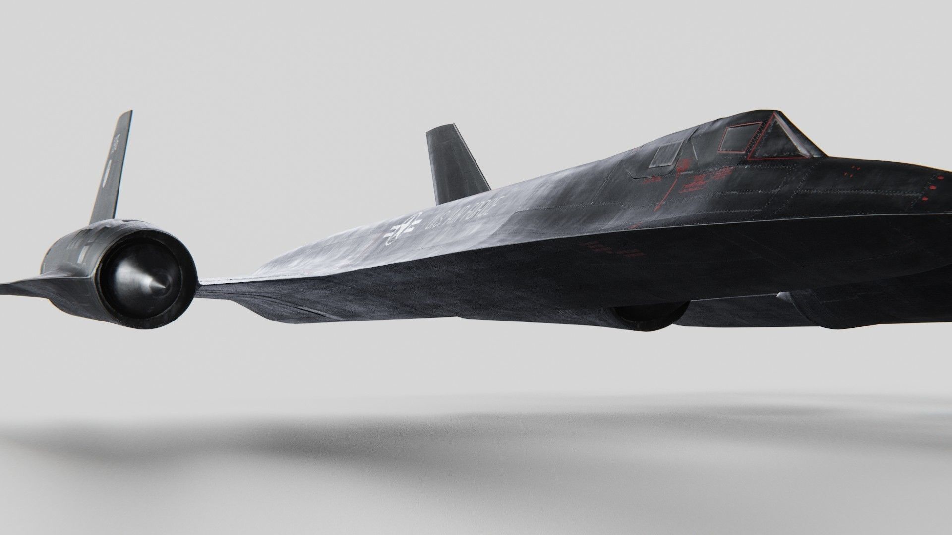 Lockheed Sr 71 Blackbird Exterior 3D model_10