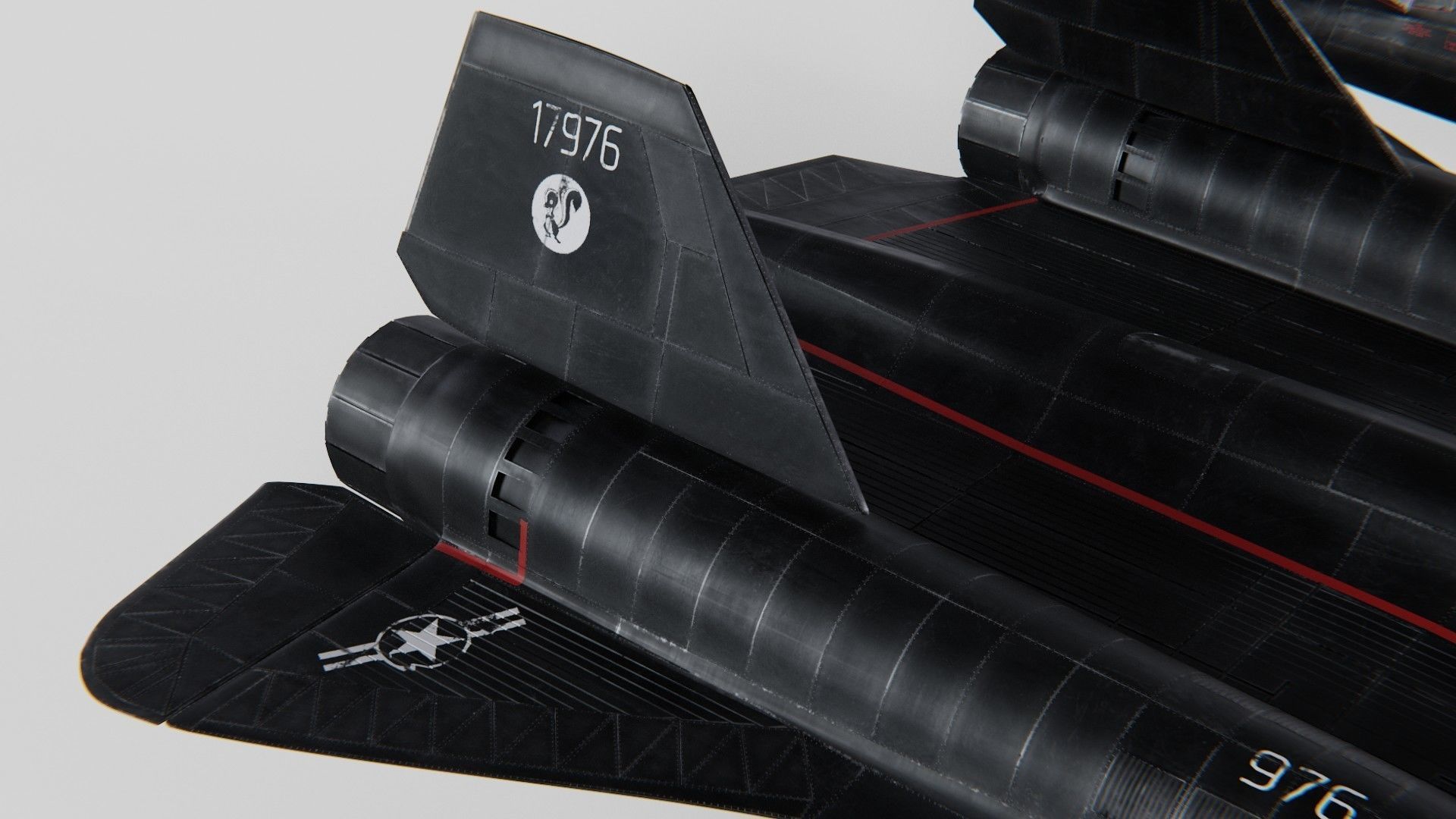 Lockheed Sr 71 Blackbird Exterior 3D model_1