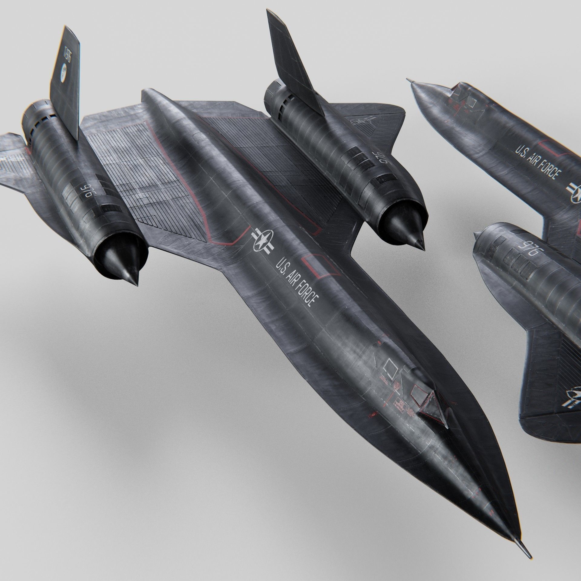 Lockheed Sr 71 Blackbird Exterior 3D model | CGTrader