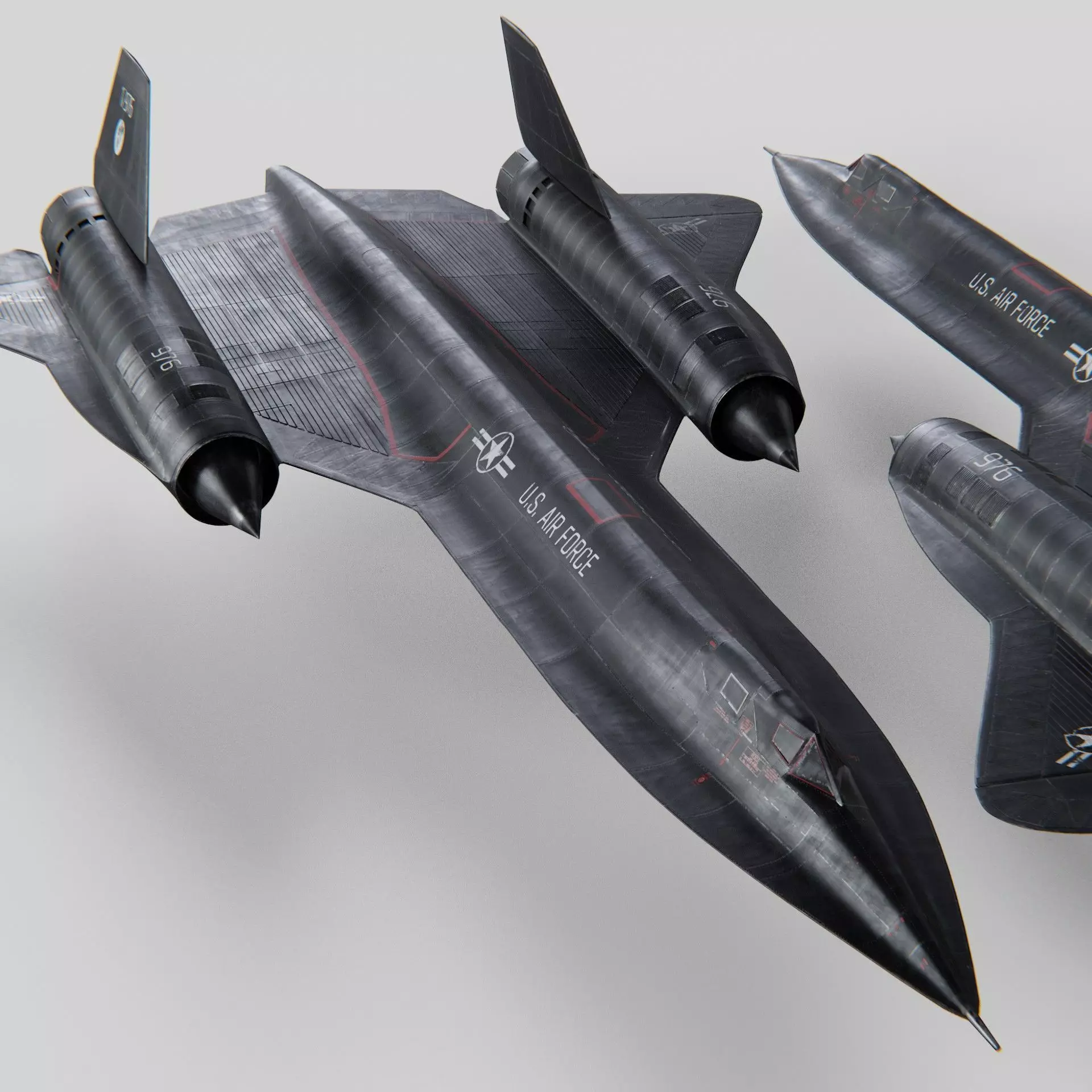 Lockheed Sr 71 Blackbird Exterior 3D model_0