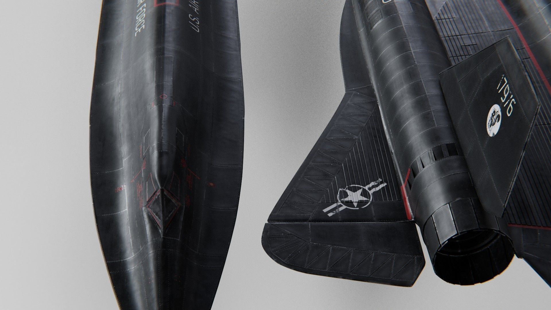 Lockheed Sr 71 Blackbird Exterior 3D model_3