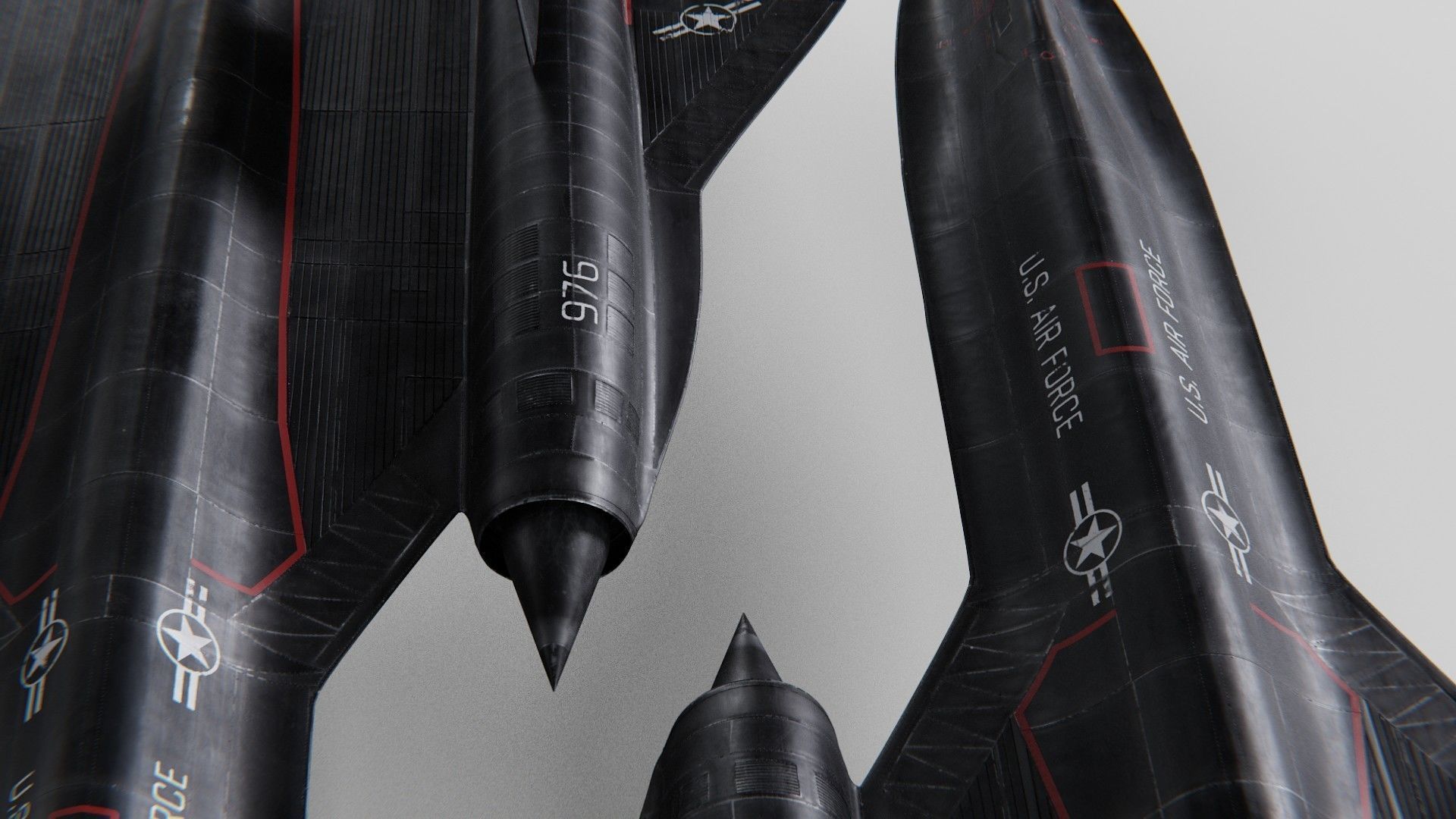 Lockheed Sr 71 Blackbird Exterior 3D model_6